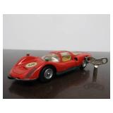 Vintage SCHUCO Micro-Racer Race Car w/Key - Red Porsche Carrera