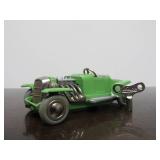 Vintage SCHUCO Micro-Racer Race Car w/Key - Green 1932 Ford Custom Roadster Hot Rod