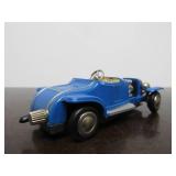 Vintage SCHUCO Micro-Racer Race Car w/Key - Blue 1932 Ford Custom Roadster Hot Rod