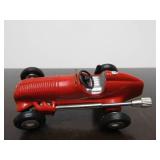 Vintage SCHUCO Micro-Racer Race Car w/Key - Red w/Silver Mercedes 