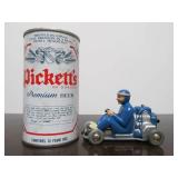 Vintage SCHUCO Micro-Racer GO-KART w/Key - Blue