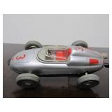 Vintage SCHUCO Micro-Racer Race Car w/Key - Silver Porsche