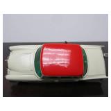 Vintage SCHUCO Micro-Racer Race Car w/Key - White & Red Mercedes 220S - Blue/Green Windows