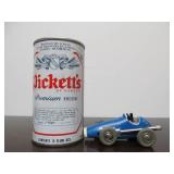 Vintage SCHUCO Micro-Racer Race Car w/Key - Blue 1040