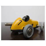 Vintage SCHUCO Micro-Racer Race Car w/Key - Yellow 1041