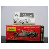 Vintage SCHUCO Micro-Racer Car w/Key - Cream Color w/Red Mercedes SSK w/Box