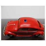 Vintage SCHUCO Micro-Racer Race Car w/Key - Red Volkswagen w/Siren w/Original Box