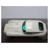 Vintage SCHUCO Micro-Racer Car w/Key - White Jaguar E-Type Blue/Green Windows & Original Box