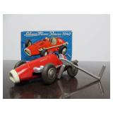 Vintage SCHUCO Micro-Racer Race Car w/Key - Red 1040 w/Original Box