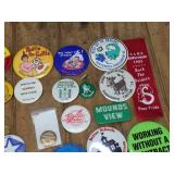 Group Vintage High School/Educational Themed Pinback Buttons