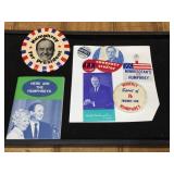 Group Vintage Hubert Humphrey Political Items