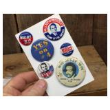 Vintage Wallace - Jesse Jackson Political Pinback Buttons