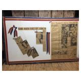 Babe Ruth Newspaper Collage & Cardboard Standup