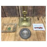 Vintage Cast Ashtray Stands & Cigarette Ashtrays