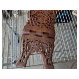 Hand Carved Wooden Folding Display Rack for Books, Magazines, Cookbook, Bible