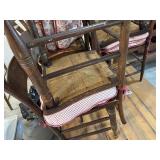 Six Matching Antique Walnut Chairs Manufactured by High Point Bending & Chair Co. Siler City, N.C