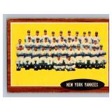 1962 Topps New York Yankees Team Card #251 w/Mickey Mantle Vintage Baseball Card