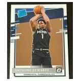 Anthony Edwards RC 2020-21 Donruss Optic Rated Rookie #151 Minnesota Timberwolves Basketball Card