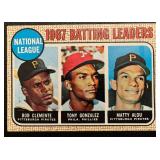 Roberto Clemente 1968 Topps NL Batting Leaders #1 Vintage Baseball Card