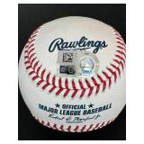 Christian Vasquez Signed OMLB Manfred Rawlings Baseball with MLB COA - Minnesota Twins Baseball