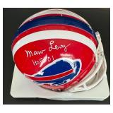 Marv Levy Signed Mini Helmet with COA - Buffalo Bills Football