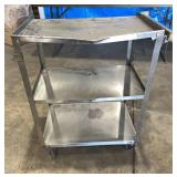 Stainless Steel Kitchen Cart (top shelf bent)