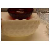 Vintage Hobnail Glass Bowl Set - 4 Pieces