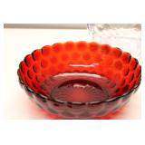 Vintage Hobnail Glass Bowl Set - 4 Pieces