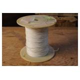 2000 Feet of Insulated Electrical Wire on Spool - White