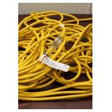 Heavy-Duty Yellow Electrical Extension Cord - 100 Feet