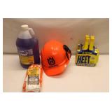 Husqvarna Safety Gear Set: Hard Hat, Work Gloves, Antifreeze, and Cleaner