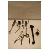 Assortment of Hand Tools and Accessories - Including Sockets, Screwdrivers, and Lock