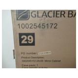 Glacier Bay 24 in. w x 30 in. h rectangular medicine cabinet with mirror