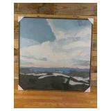 36" x 36" Blue Sky Landscape Framed Canvas - Threshold