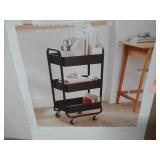 3 Tier Metal Utility Cart - Brightroom-Black