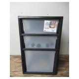 Sterilite Ultra 3 Drawer Storage Cart Black