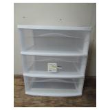 3 Drawer Wide Cart White - Brightroom-Missing Wheels