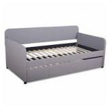 Home Design Tiara Twin Daybed-Twin-Warm Grey