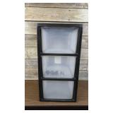 3 Drawer Medium Cart Black - Brightroom