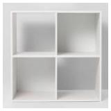 4 Cube Decorative Bookshelf - Room Essentials-White