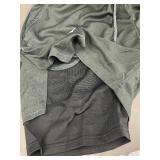 wolf box - Green Athletic Shorts with Inner Lining - Size Large