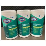 CloroxPro Disinfecting Wipes - 75 Premoistened Wipes (Lot of 3)