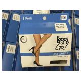 Leggs To Go Day Sheer Knee Highs - 36 Pairs