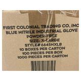 First Colonial Trading Co. Blue Nitrile Industrial Gloves - 1000 Pieces