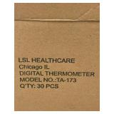 Lot of 30 LSL Healthcare Digital Thermometers Model TA-173 LOW Batteries