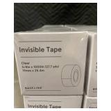 I 3 - Lot of 48 Baseline Invisible Tape Rolls - 3/4in x 1000in