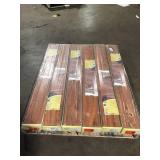 6 Boxes of TrafficMaster Jatoba 8 mm T x 5.6 in. W Laminate Wood Flooring (18.7 sqft/case) Customer Returns See Pictures