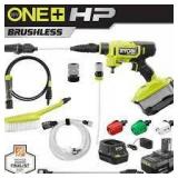 RYOBI ONE+ HP 18-Volt Brushless EZClean 600 PSI 0.7 GPM Cordless Electric Power Cleaner w/ 4.0Ah Battery, Charger, Accessories Customer Returns See Pictures