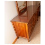 Large Vintage Thomasville Dresser with Glass Top