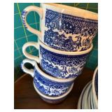 Vintage Blue and White Willow ware